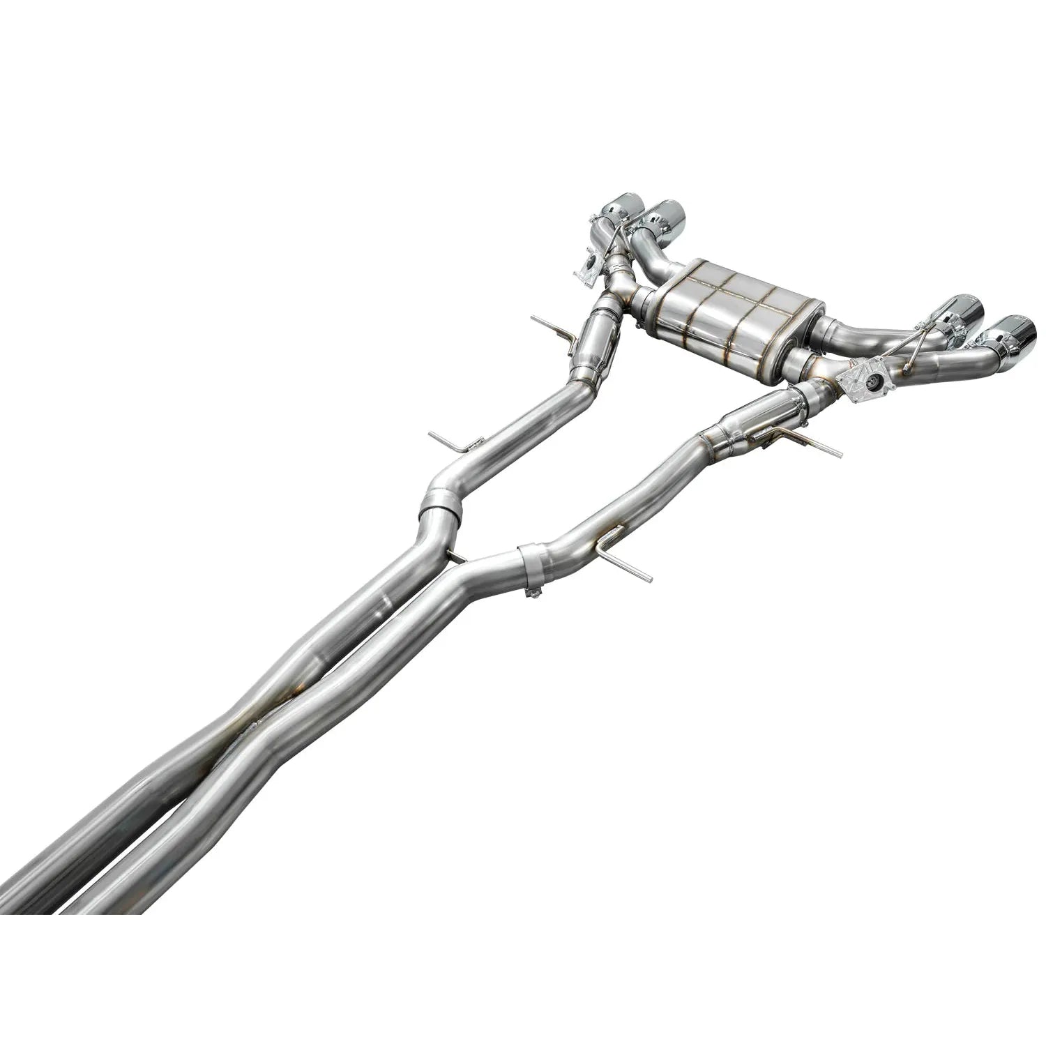 AWE Tuning SwitchPath Exhaust w/Chrome Silver Tips for 2021+ Cadillac CT4-V Blackwing