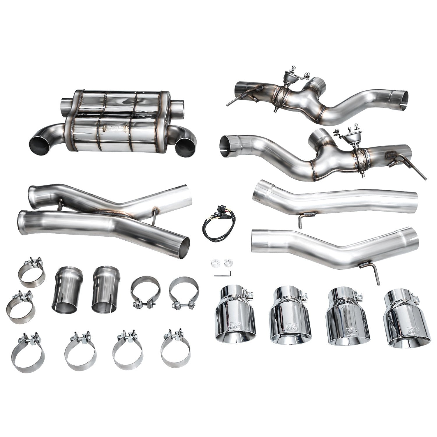 AWE Tuning SwitchPath Edition Exhaust w/Chrome Silver Tips for 2023+ BMW G87 M2