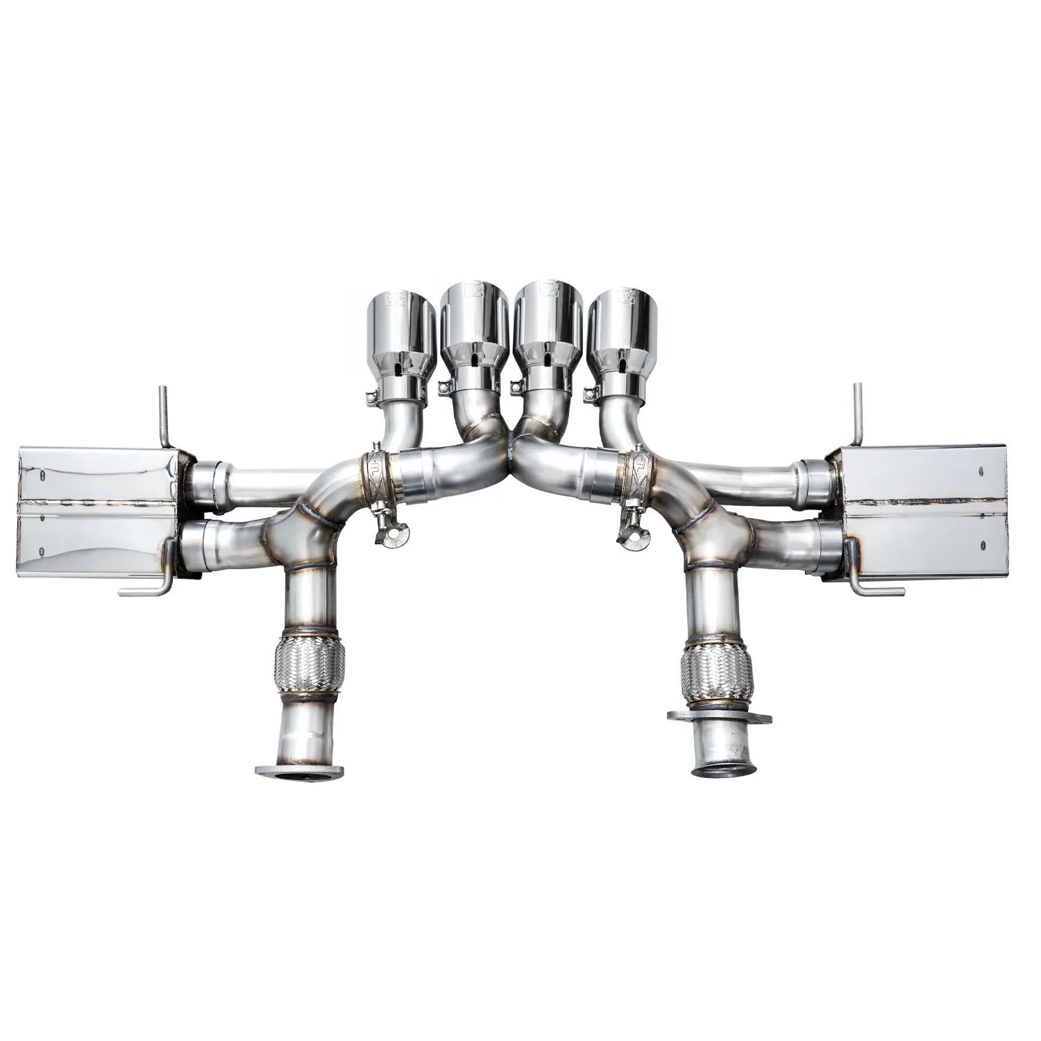 AWE Tuning SwitchPath Exhaust w/Chrome Silver Tips for 2023+ Chevrolet C8 Corvette Z06