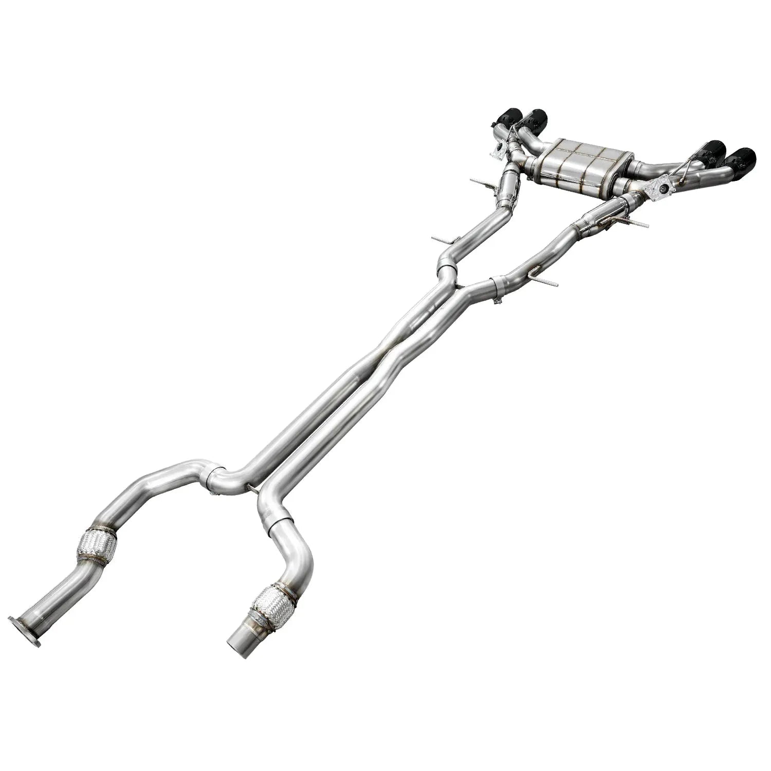 AWE Tuning SwitchPath Exhaust w/Diamond Black Tips for 2021+ Cadillac CT4-V Blackwing
