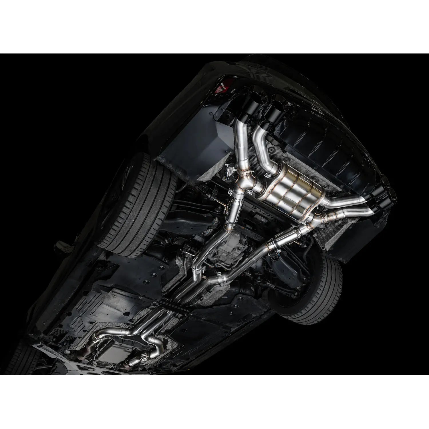 AWE Tuning SwitchPath Exhaust w/Diamond Black Tips for 2021+ Cadillac CT4-V Blackwing