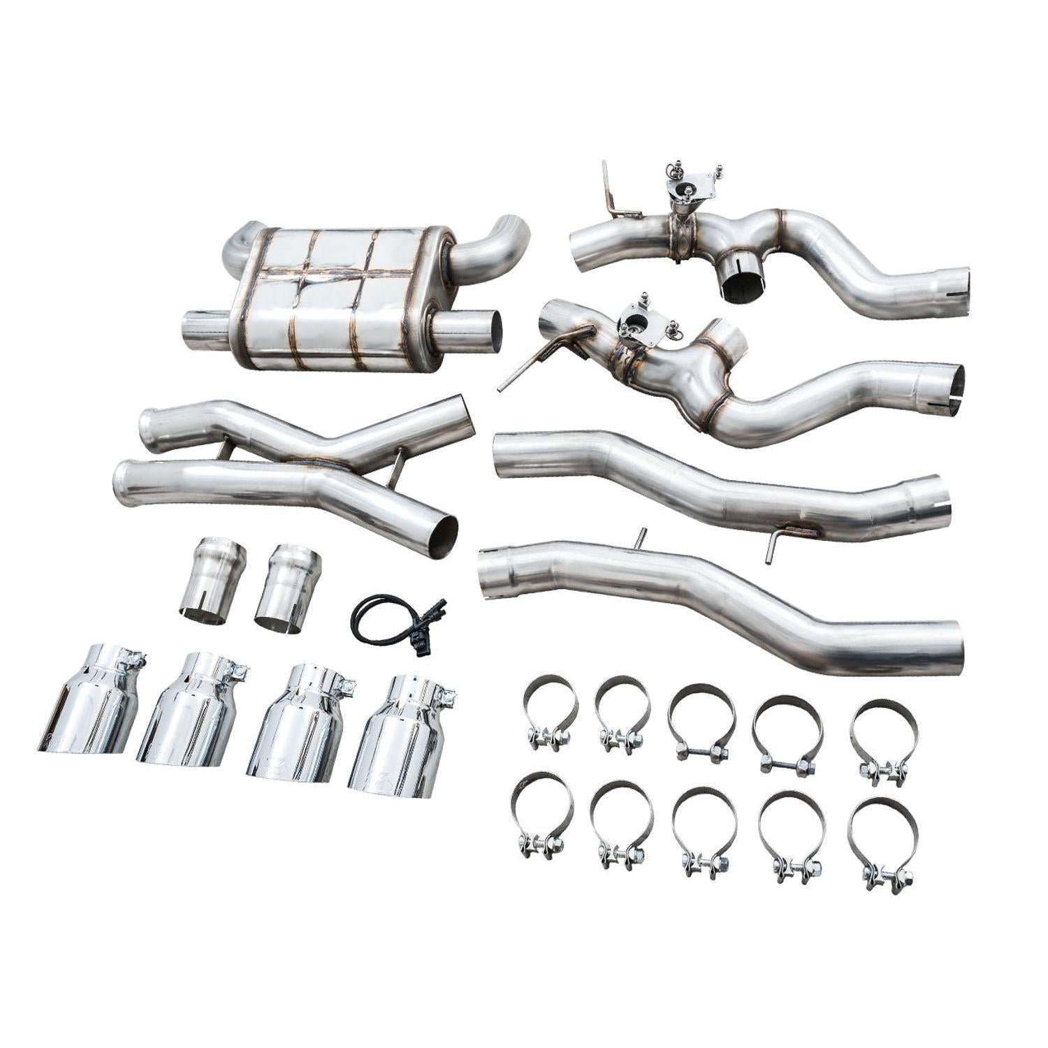 AWE Tuning SwitchPath Catback Exhaust w/Chrome Silver Tips for 2021+ BMW G8X M3/M4