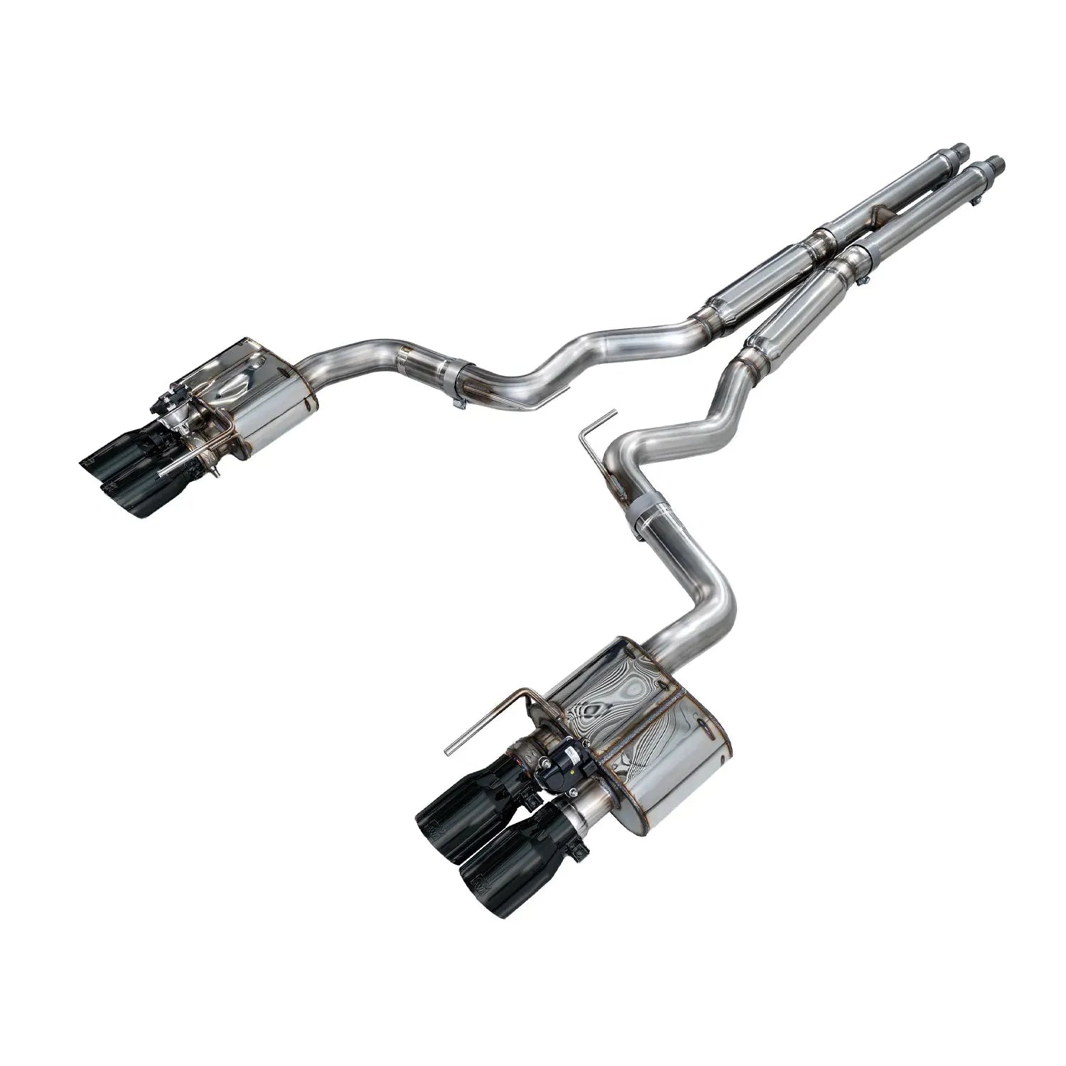 AWE Tuning SwitchPath Exhaust w/Diamond Black Tips - 2018-2023 Ford S550 Mustang GT