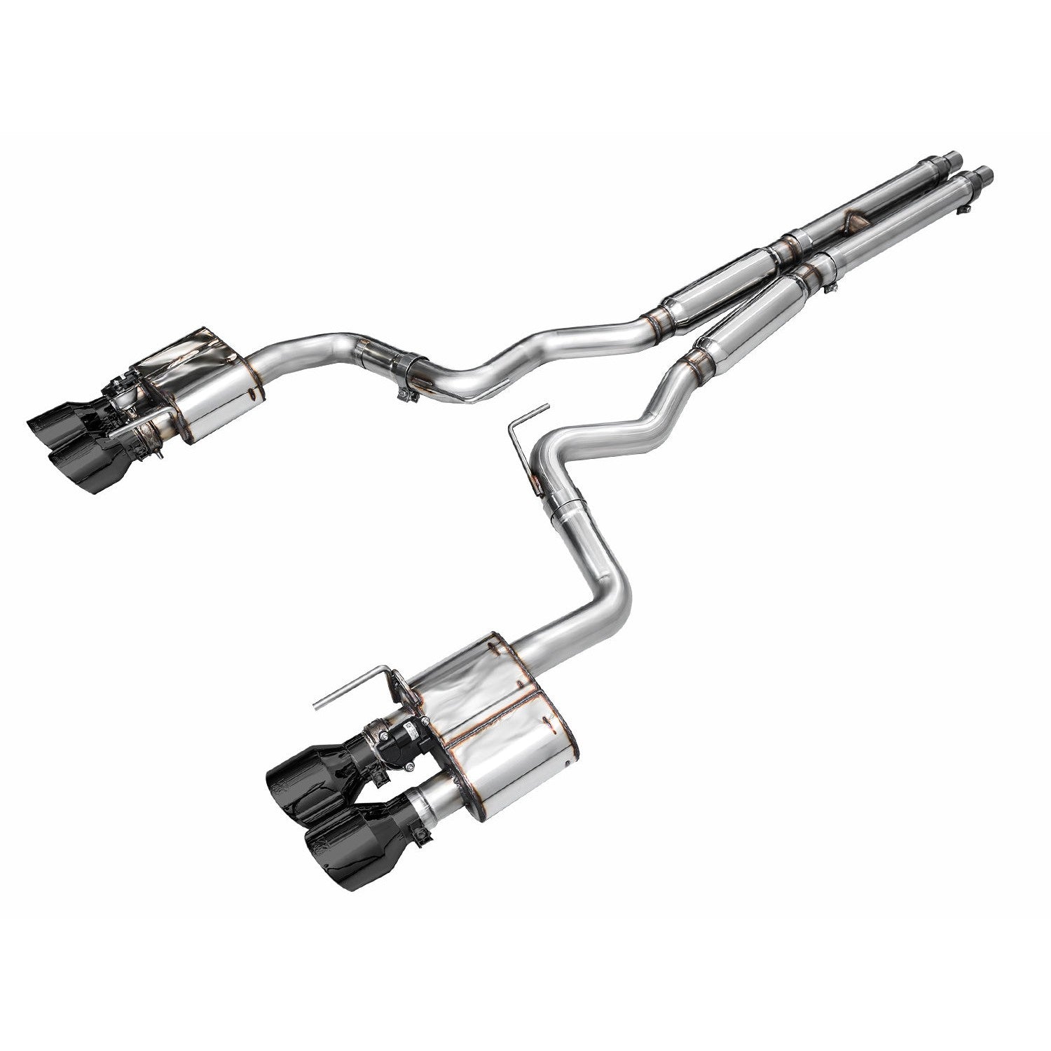 AWE Tuning SwitchPath Catback Exhaust w/ Quad Diamond Black Tips - 2024 Ford Mustang GT Fastback S650 RWD