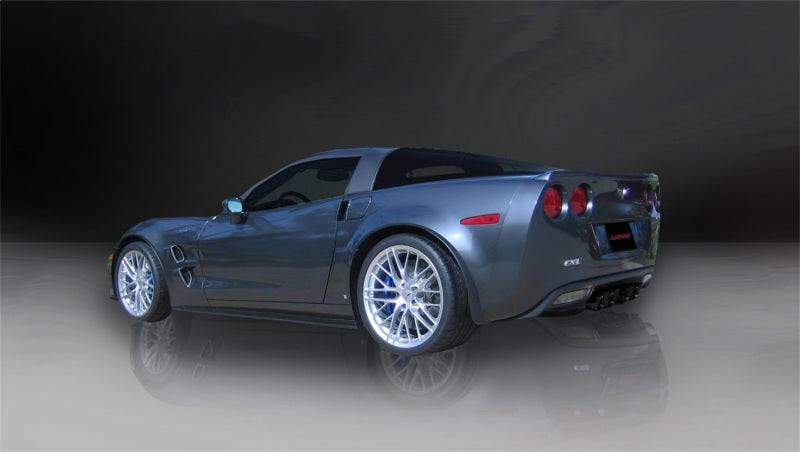 Corsa Sport Cat-Back Exhaust - Black Tips - 2006-2011 Chevrolet Corvette C6 Z06/ZR1