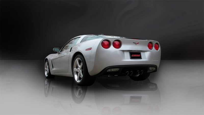 Corsa Sport Cat-Back Exhaust - Black Tips - 2009-2013 Chevrolet Corvette C6