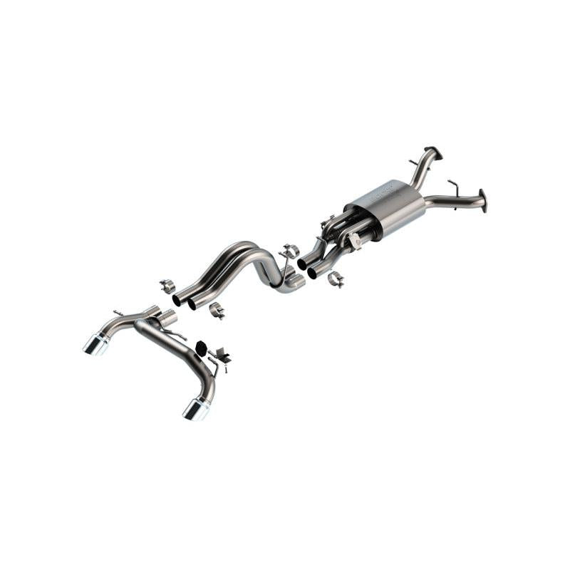 Borla ATAK Catback Exhaust w/ 4in Chrome Tips - 2022-2024 Ford Bronco Raptor V6 Turbo AT 2WD / 4WD