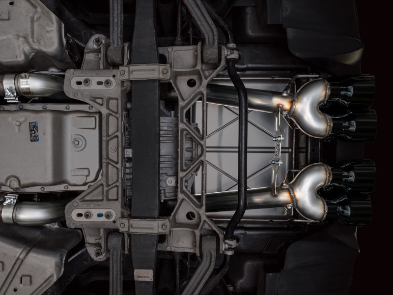 AWE Tuning 09-13 Chevrolet Corvette 6.2L Track Edition Axle-back Exhaust w/ Diamond Black Tips