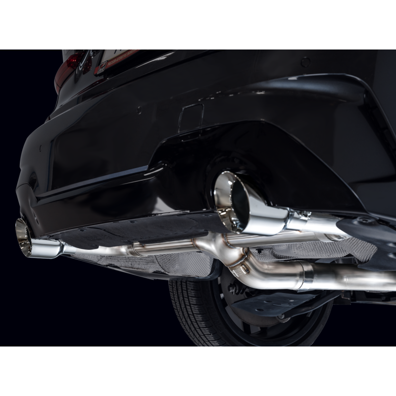 AWE 19-23 BMW 330i / 21-23 BMW 430i Base G2X Track Edition Axle Back Exhaust - Chrome Silver