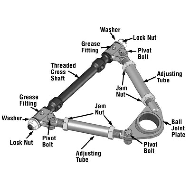 SPC Performance Pro Series Front Adjustable Upper Control Arm (Chrysler Thread-In 10deg) (Race Only)