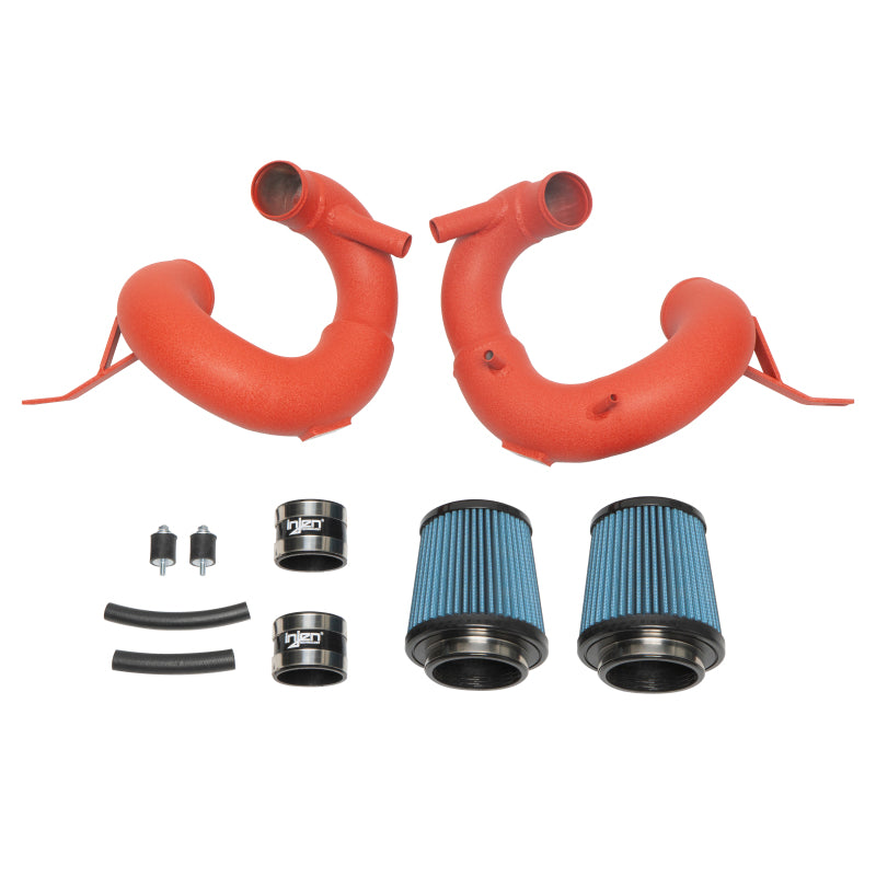 Injen Wrinkle Red Short Ram Air Intake System - 19-21 Genesis G70