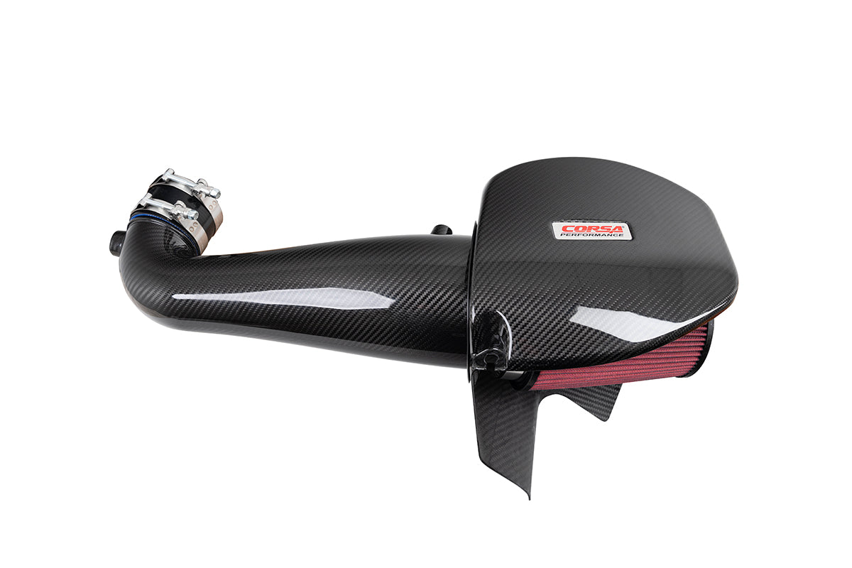 Corsa Carbon Fiber Open Element Air Intake - Dry - 2011-2023 Dodge Challenger/Charger 5.7L V8