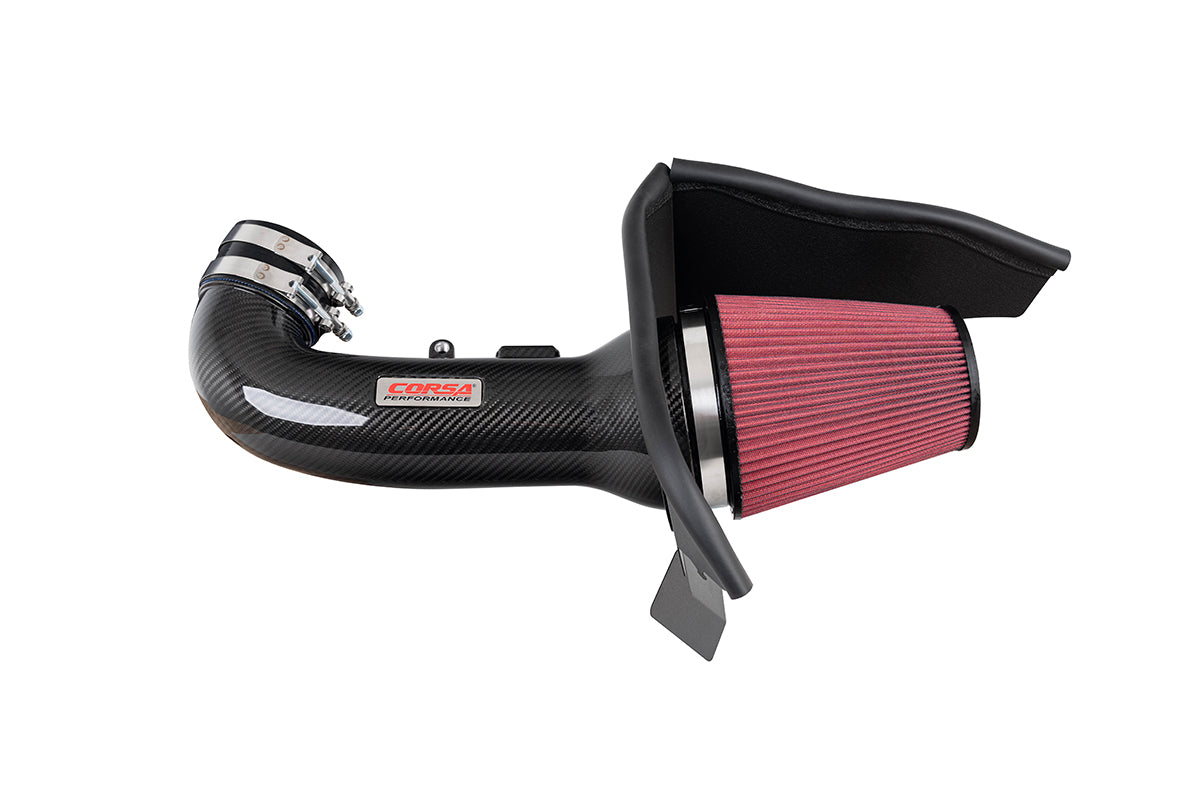 Corsa Carbon Fiber Open Element Air Intake - Dry - 2016-2024 Chevrolet Camaro SS 6.2L V8