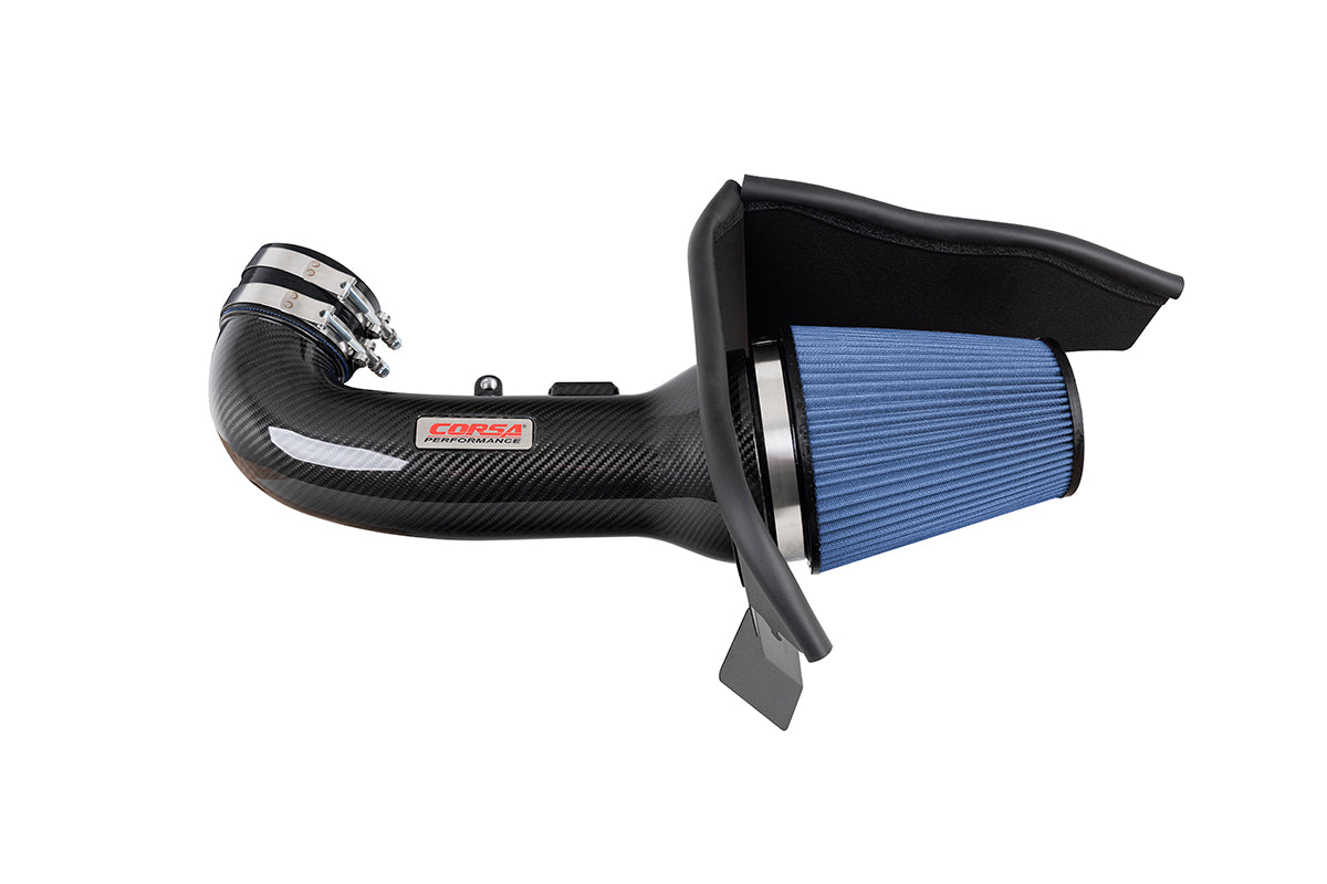 Corsa Carbon Fiber Open Element Air Intake - Oiled - 2016-2024 Chevrolet Camaro SS 6.2L V8