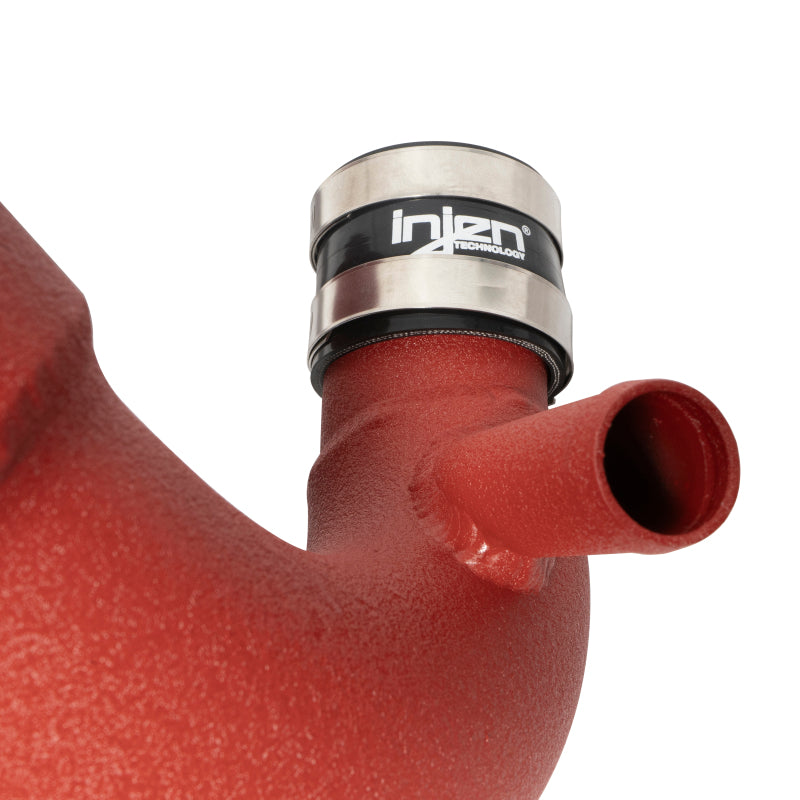 Injen Wrinkle Red Short Ram Air Intake System - 19-21 Genesis G70
