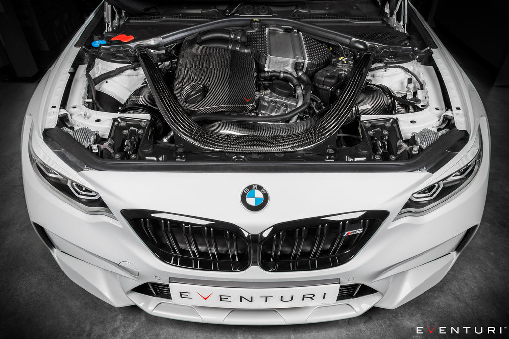 Eventuri BMW F87 M2 Competition / M2 CS S55 Black Carbon Intake System - T1 Motorsports