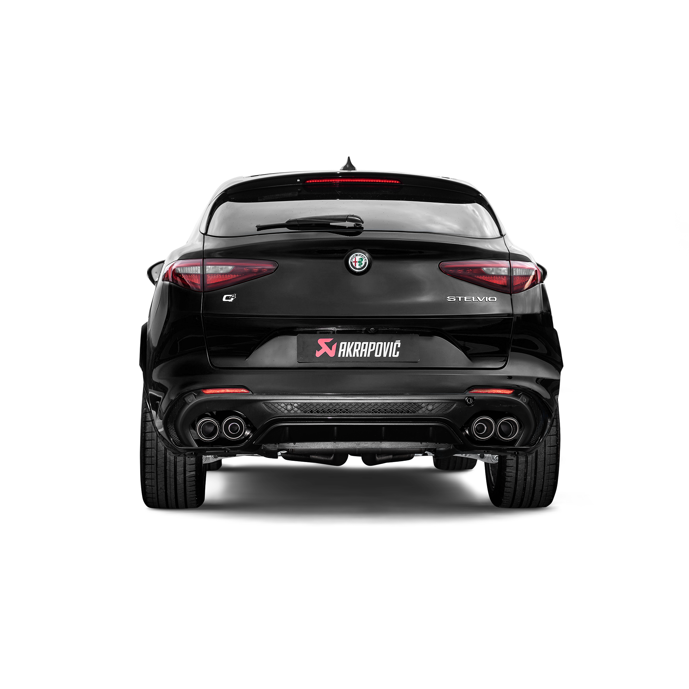 Akrapovič Slip-On Line Exhaust (Titanium) - 2017+ Alfa Romeo Stelvio Quadrifoglio
