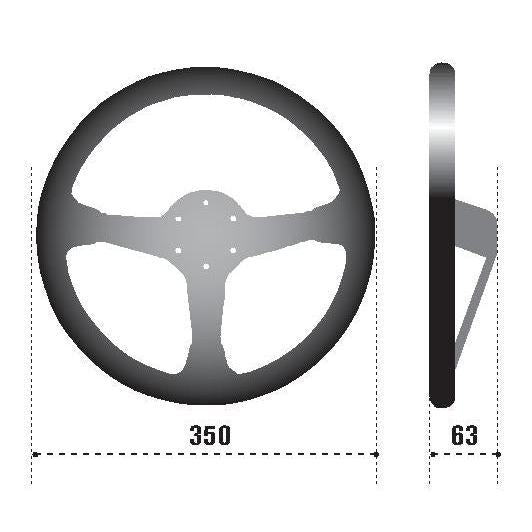 Sparco Strwhl 345 Suede Black