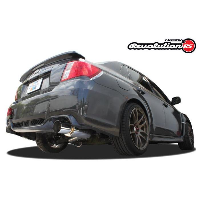 Greddy 11-14 Subaru WRX/STI (Sedan) 76mm Single Side Cat-Back Revolution RS Exhaust - T1 Motorsports
