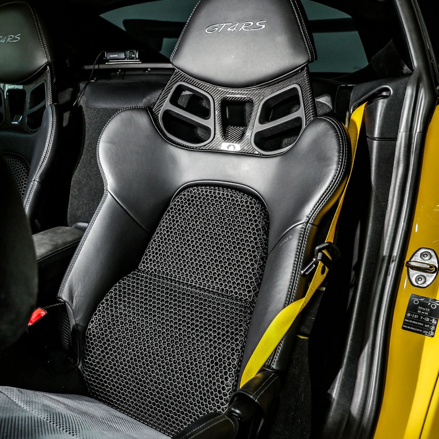Silver Rocket SR 3D Air-Cooled Porous Seat Inseart for Porsche LWB Seat - 2016+ Porsche 991/992 GT3/GT3RS & 981/718 GT4/GT4RS