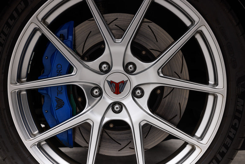 DBA 12-13 Audi TT Quattro RS (370mm Front Rotor) Front 5000 Series Slotted Rotor w/Sliver Hat