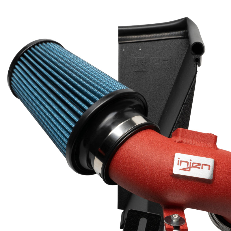 Injen Wrinkle Red Short Ram Air Intake System - 21-22 Toyota Supra