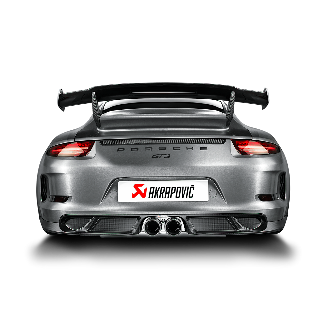 Akrapovič Matte Rear Carbon Fiber Diffuser - 2014-2017 Porsche 911 GT3 (991) - T1 Motorsports