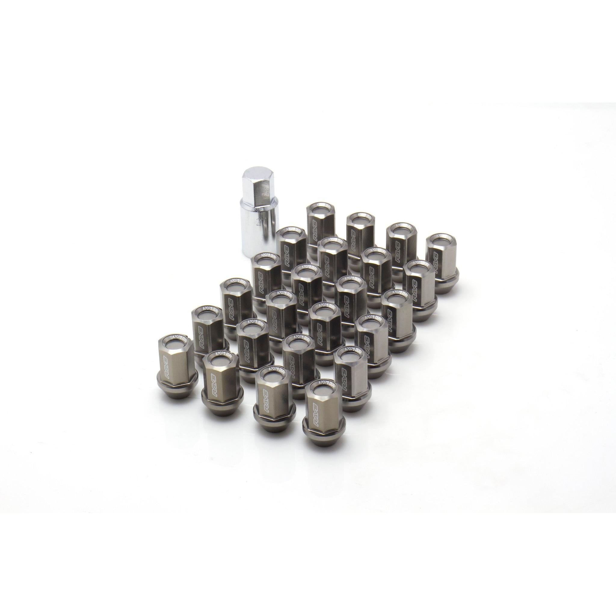 RAYS L32 Dura-Nut Straight Type Lug & Wheel Lock Set - Set of 20 - T1 Motorsports