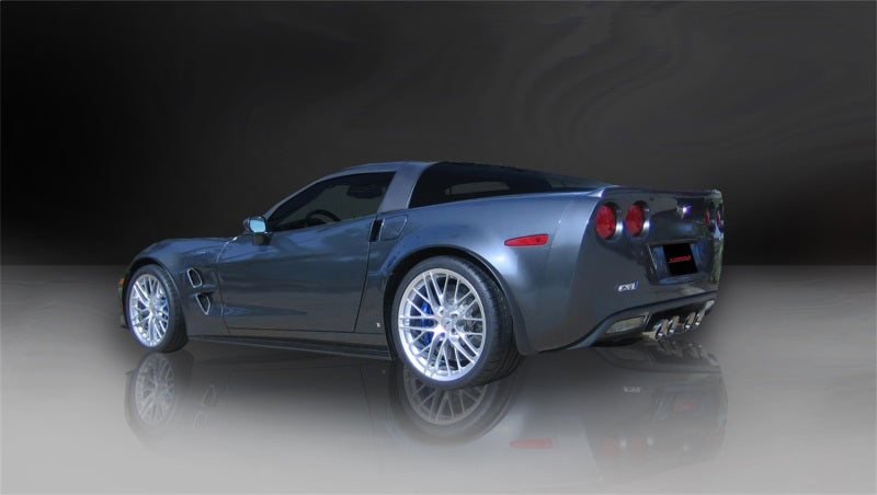 Corsa Sport Cat-Back Exhaust - Polished Tips - 2006-2011 Chevrolet Corvette C6 Z06/ZR1