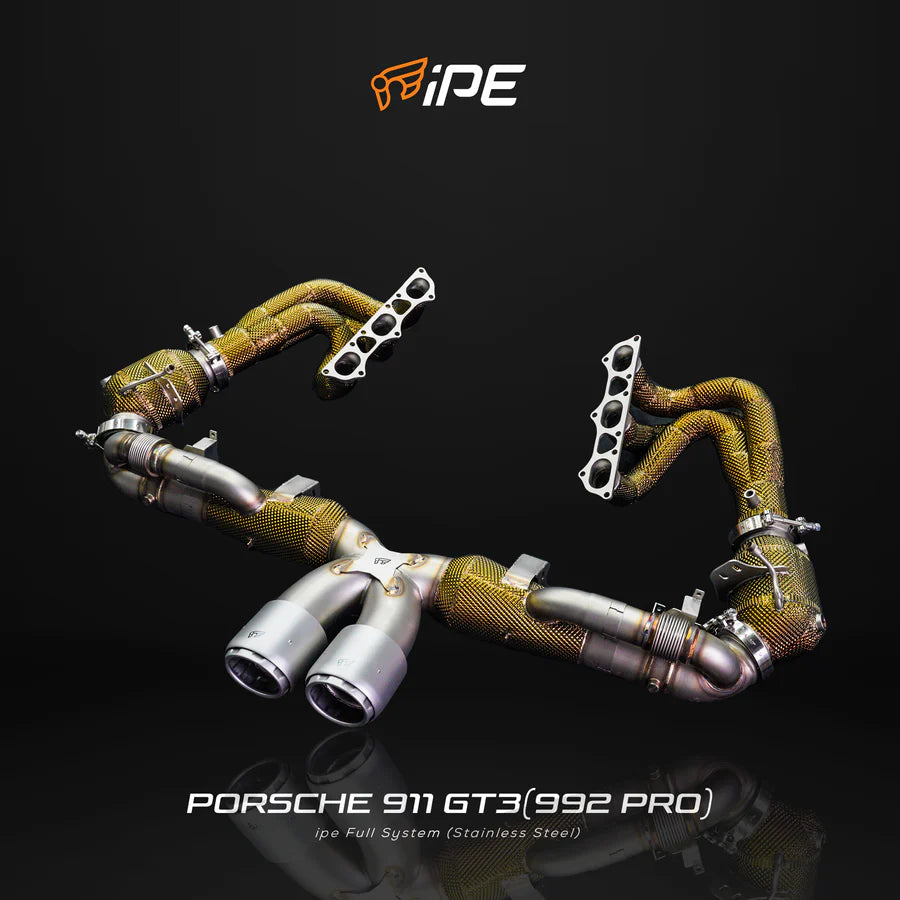 iPE Full Exhaust System (Pro Version) for 2020+ Porsche 992 GT3/Touring/GT3RS