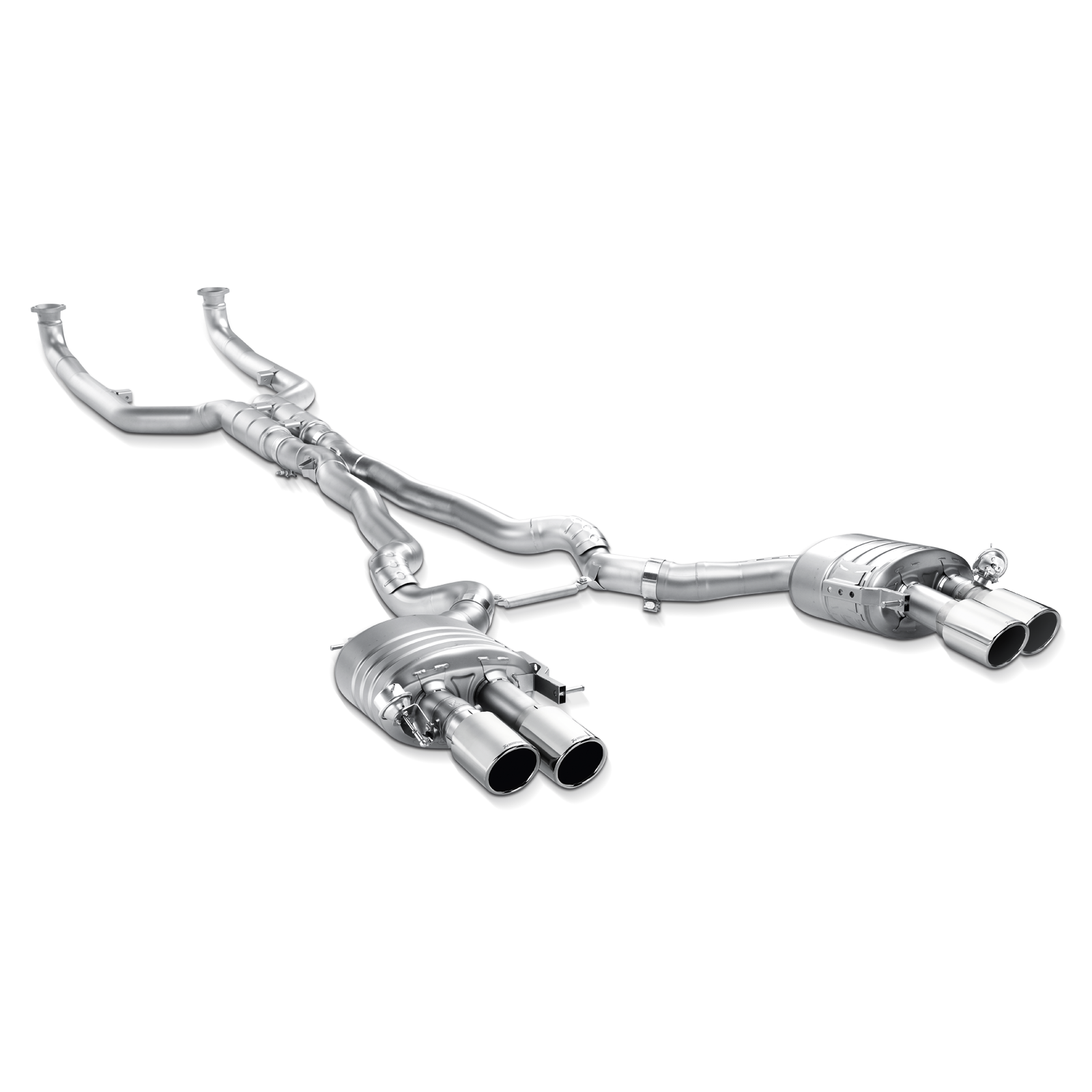 Akrapovič Evolution Line Catback Exhaust System (Titanium) w/o Tips - 2013-2018 BMW M6 Gran Coupe (F06) - T1 Motorsports
