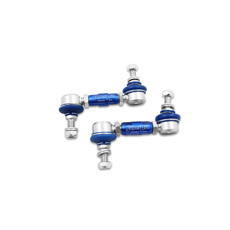 SuperPro 2004 Lexus RX330 0 Rear HD Adjustable End Link Set (10mm Studs 100mm-120mm Length) - T1 Motorsports