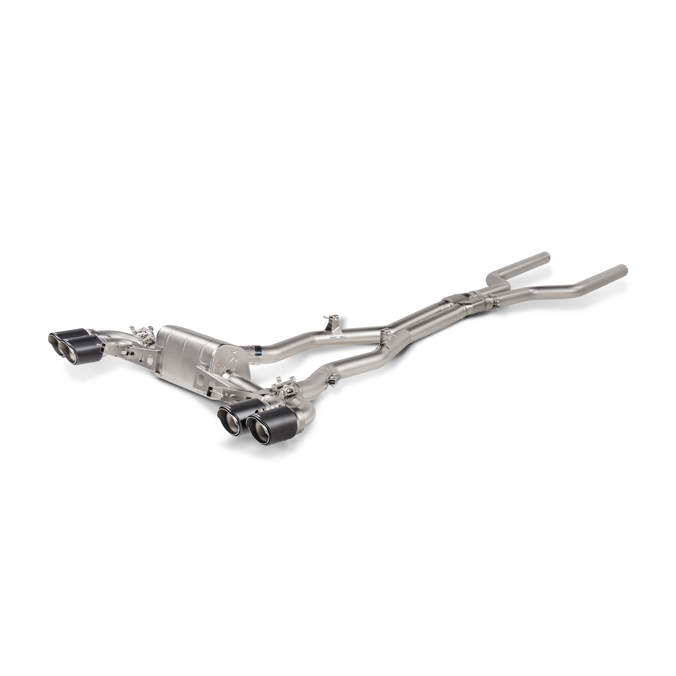 Akrapovič Evolution Line Catback Exhaust (Titanium) w/Carbon Tips - 2020+ BMW M8/M8 Gran Coupe (F93) - T1 Motorsports