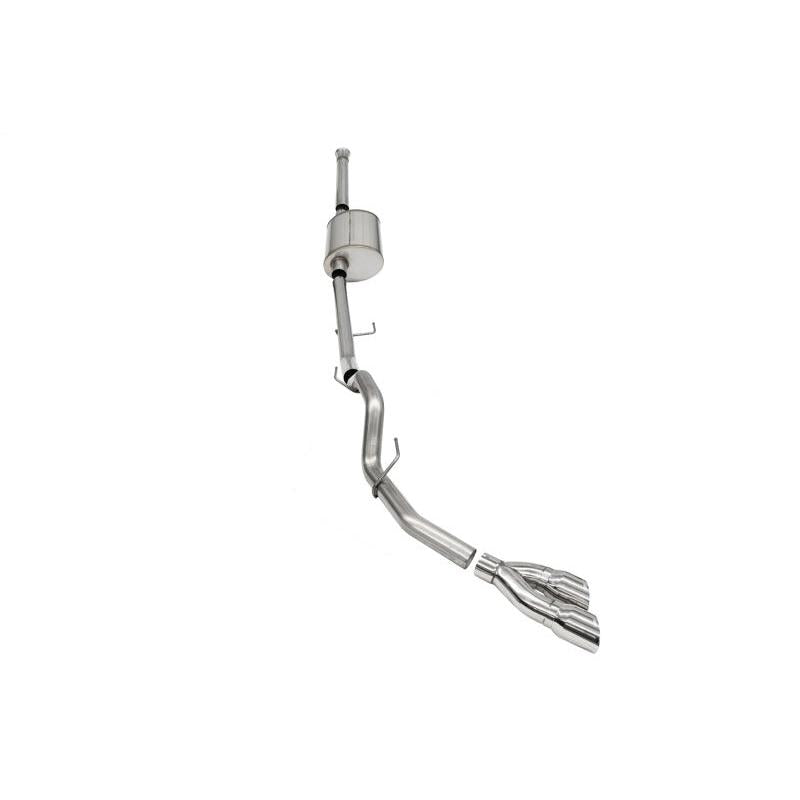 Corsa 2021-2022 Ford F-150 SuperCrew/6.5in Bed 5.0L V8 Sport Cat-Back Single Side Exit-Polished - T1 Motorsports