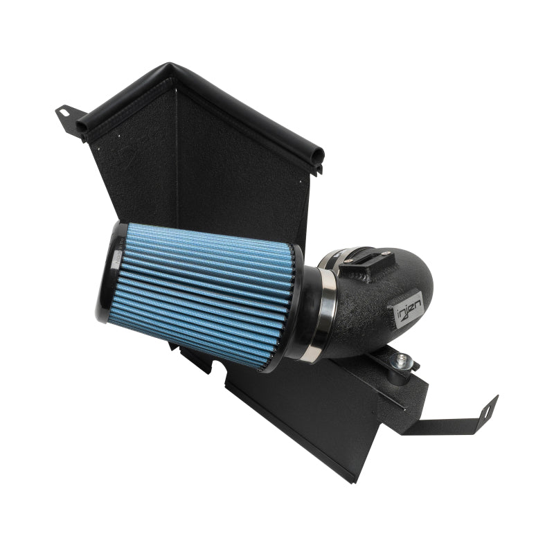 Injen Wrinkle Black Short Ram Air Intake System - 21-22 Toyota Supra