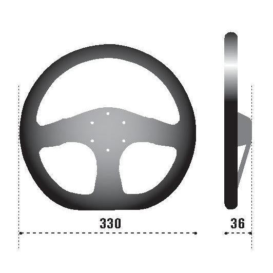 Sparco Strwhl 353 Suede Black