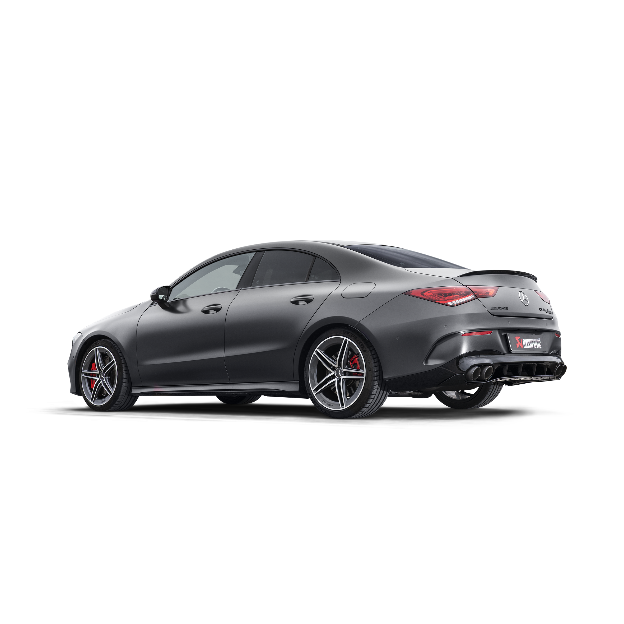 Akrapovič Evolution Line Catback Exhaust (Titanium) w/Carbon Tips - 2024+ Mercedes-Benz CLA45/CLA45S AMG - T1 Motorsports