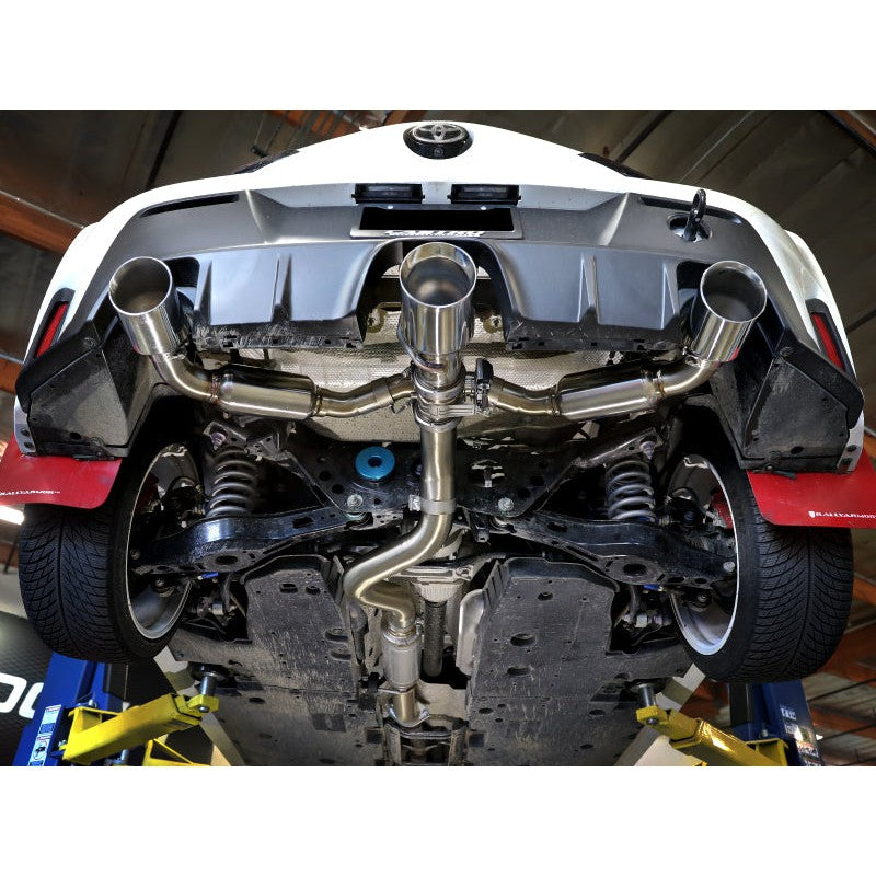 aFe 23-24 Toyota GR Corolla L3 1.6L (t) Gemini XV 3in to 2-1/2in Cat Back Exhaust w/ Black Tips