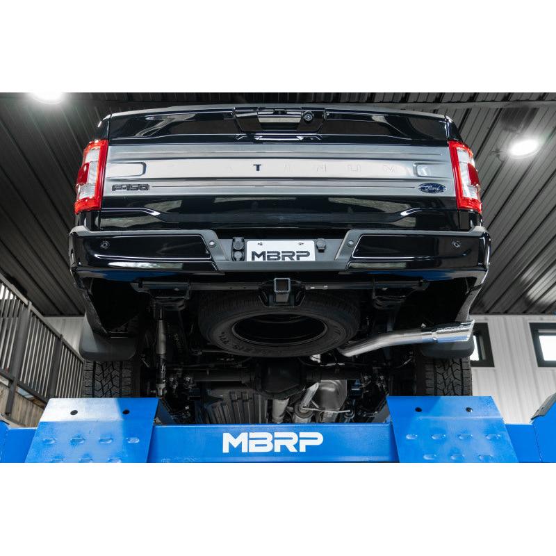 2021+ Ford F-F150, Powerboost Hybrid. Aluminized Steel, 3in Resonator Back, Single Side Exit