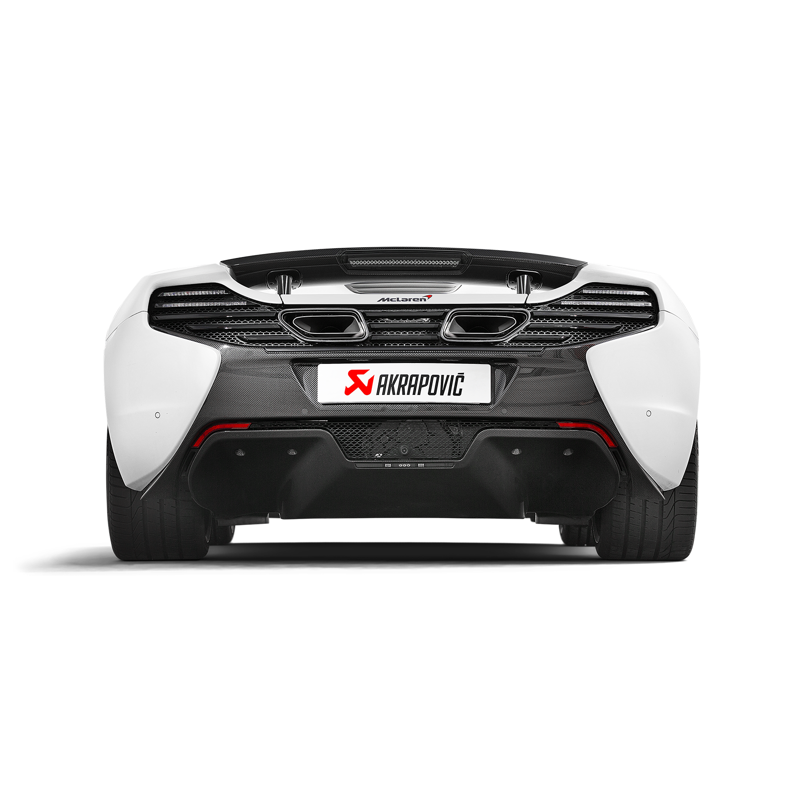 Akrapovič Slip-On Line Exhaust (Titanium) w/Carbon Tips - 2014-2019 McLaren 650S/650S Spider - T1 Motorsports