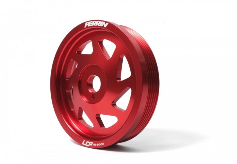 Perrin 93+ Impreza (WRX/STi) Crank Pulley - Black (w/AC)