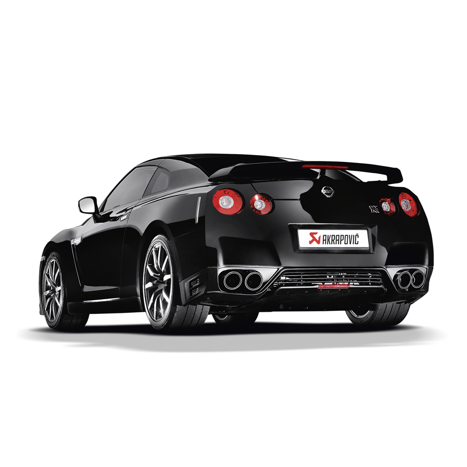 Akrapovič Slip-On Line Exhaust System (Titanium) w/o Tips - 2008-2025 Nissan GT-R - T1 Motorsports