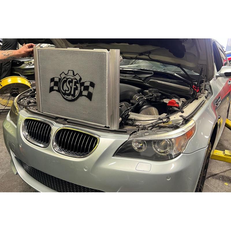 CSF 06-10 BMW E60 M5 / 06-10 BMW E63/E64 M6 Full Billet Aluminum High-Performance Radiator