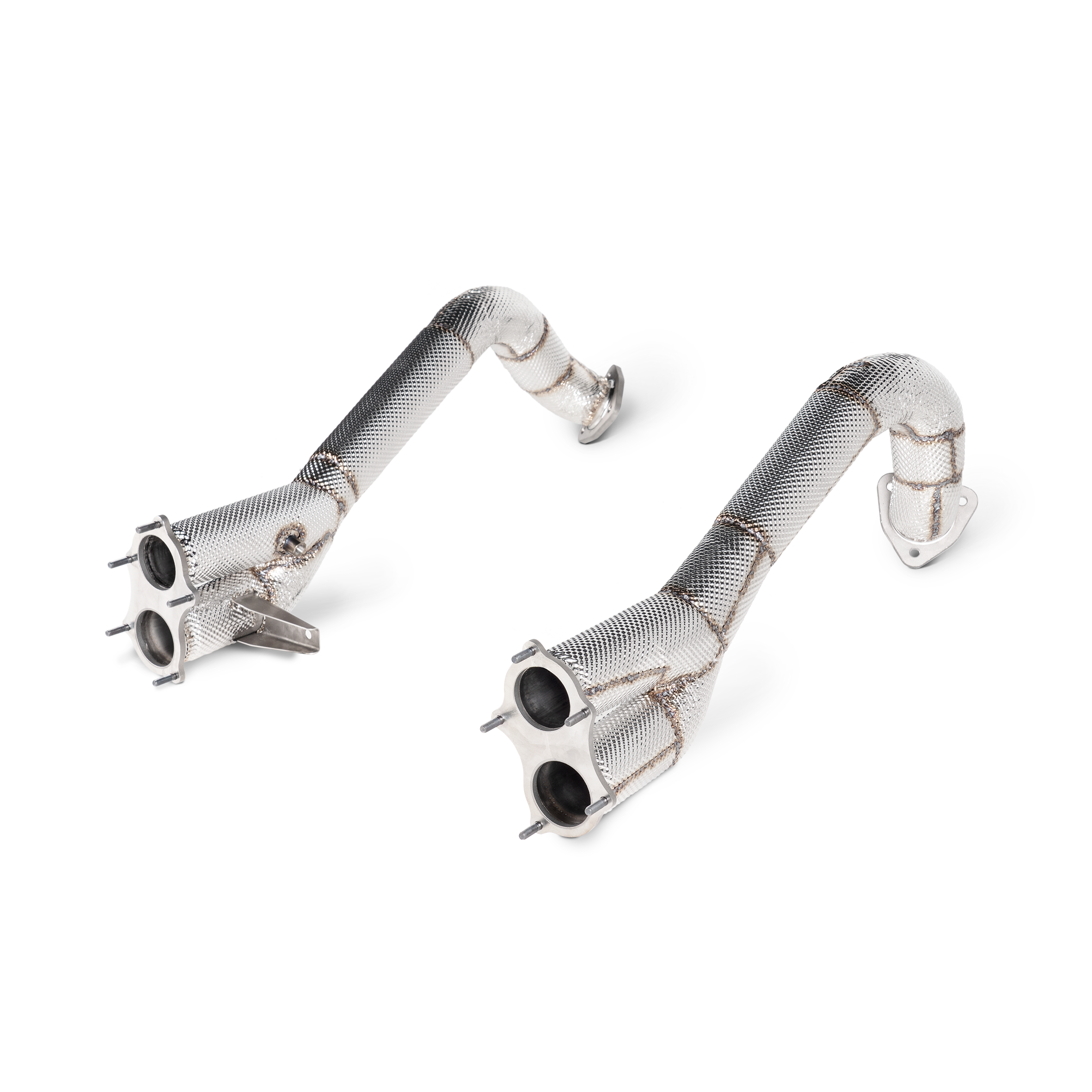 Akrapovič Link Pipe Set (Titanium) - 2021-2023 Porsche 718 Cayman GT4/Spyder