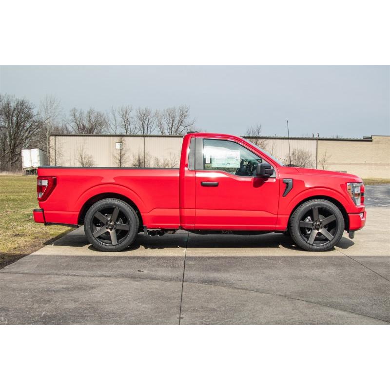 Corsa 2021-2022 Ford F-150 Regular Cab/6.5in Bed 5.0L V8 Xtreme Cat-Back Front of Tire Exit-Black PV - T1 Motorsports