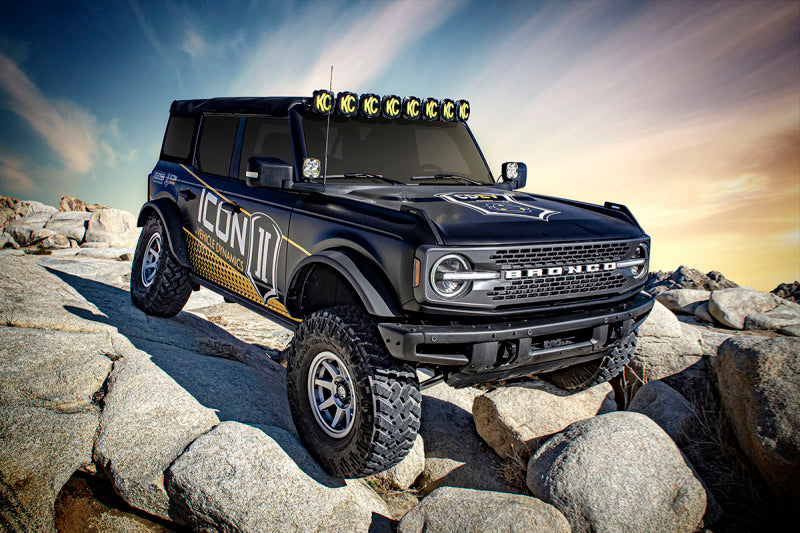 ICON 21-23 Bronco Sasquatch 2-3in List Stage 3 Suspension System - Billet (Heavy Rate)