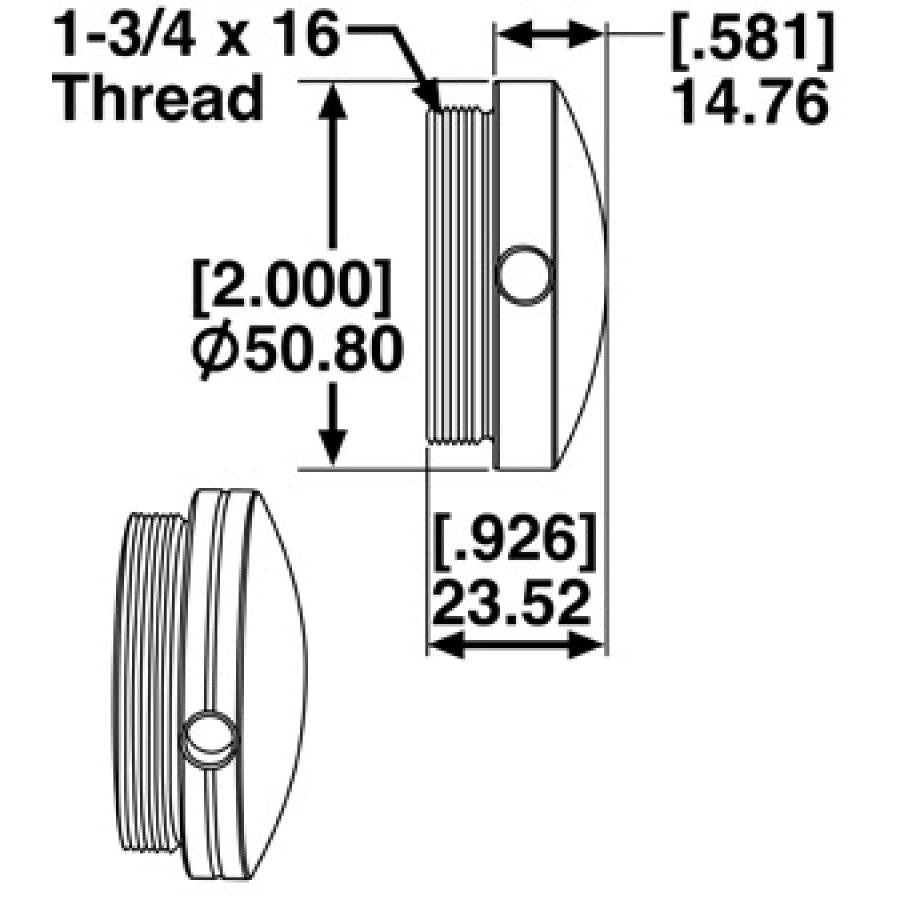 SPC Performance DOMED RUBBER FOOT