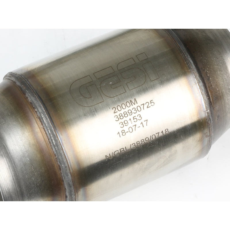 aFe POWER 14-18 Chevrolet Corvette C7 & Z06 Twisted Steel 3in 304 Stainless Steel Mid Pipe w/ Cat