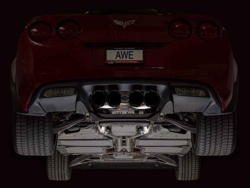AWE Tuning 09-13 Chevrolet Corvette 6.2L Track Edition Axle-back Exhaust w/ Diamond Black Tips