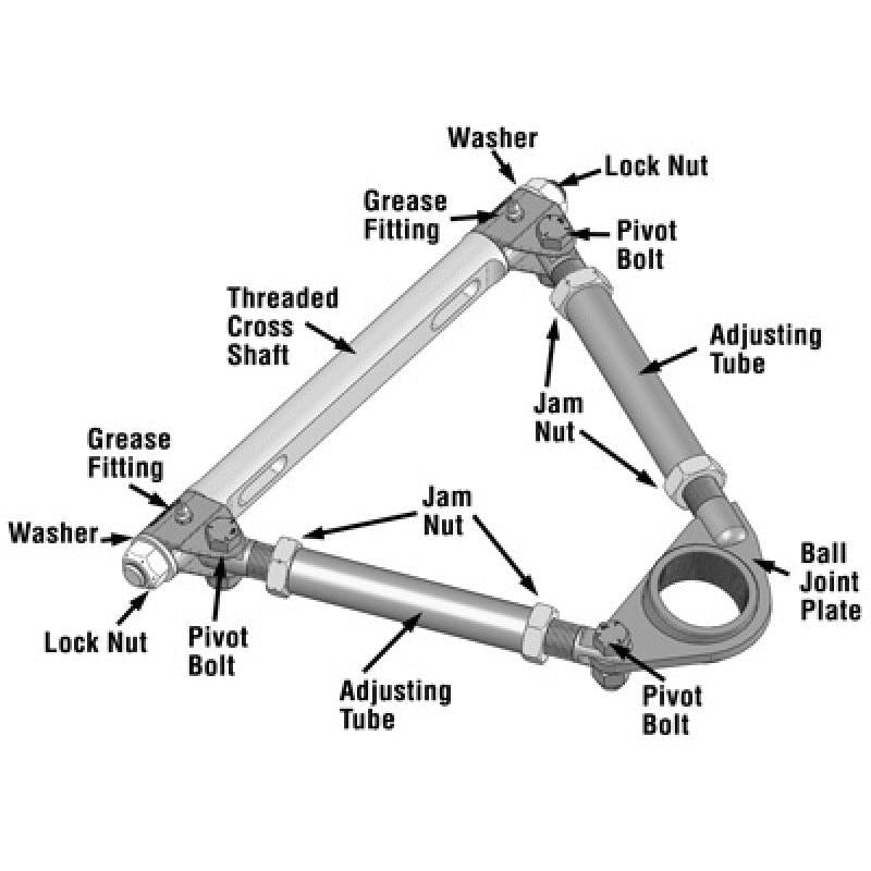 SPC Performance Pro Series Front Adjustable Upper Control Arm (Chrysler Thread-In 10deg) (Race Only)